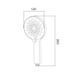 Лійка для ручного душу Lidz Niagara 32 120 мм округла LDNIA32CRM47554 Chrome SD00053678 фото 3
