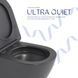 Унітаз підвісний Robin Ultra Quiet 490&times;365&times;325 мм, Anthracite, з сидінням Slim Duroplast / Soft-close / Quick Release QT13332381АSAN Qtap SD00054283 фото 5